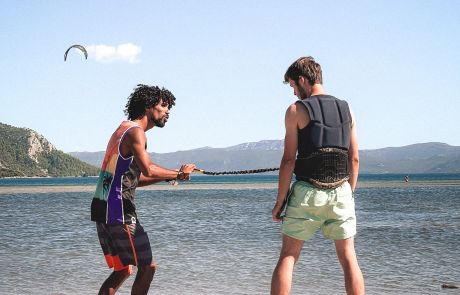 Theoretical part of kitesurfing lessons in croatia