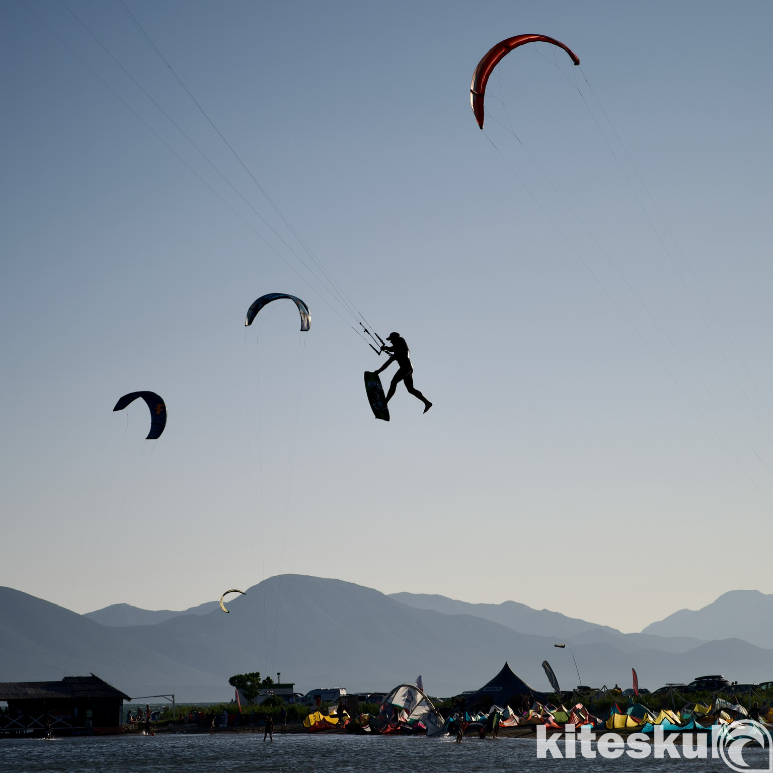 Kajtanje na Hrvaškem – Neretva 1 Sončni zahod na izlivu Neretve